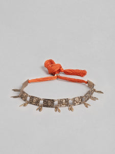 Antique Gold-Toned Choker Necklace