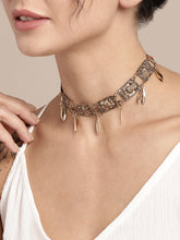 Antique Gold-Toned Choker Necklace